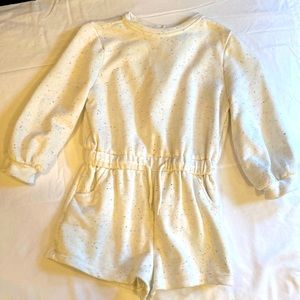 JANIE AND JACK girls’ cream-colored jumpsuit, size 12